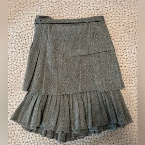 Wool wrap skirt by New York designer Morgane Le Fay